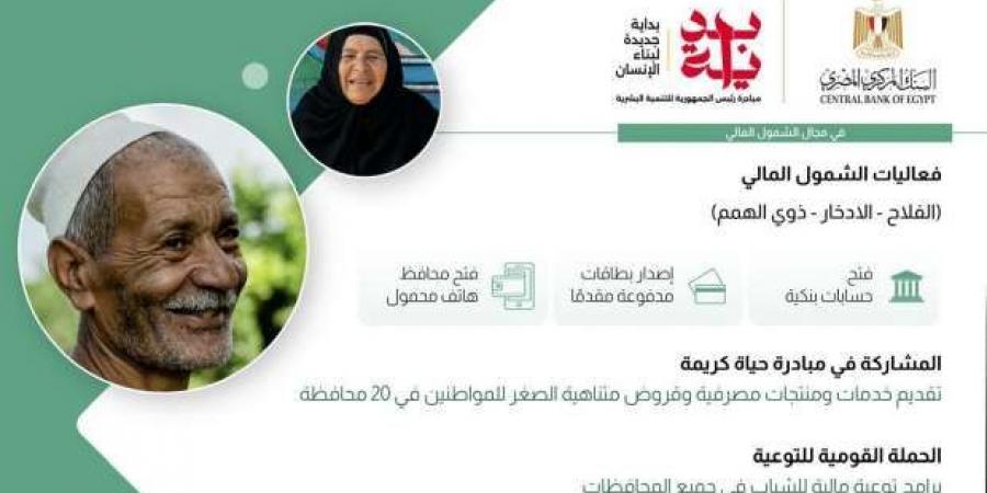 البنك المركزي المصري يشارك في مبادرة «بداية جديدة لبناء الإنسان» - AARC مصر